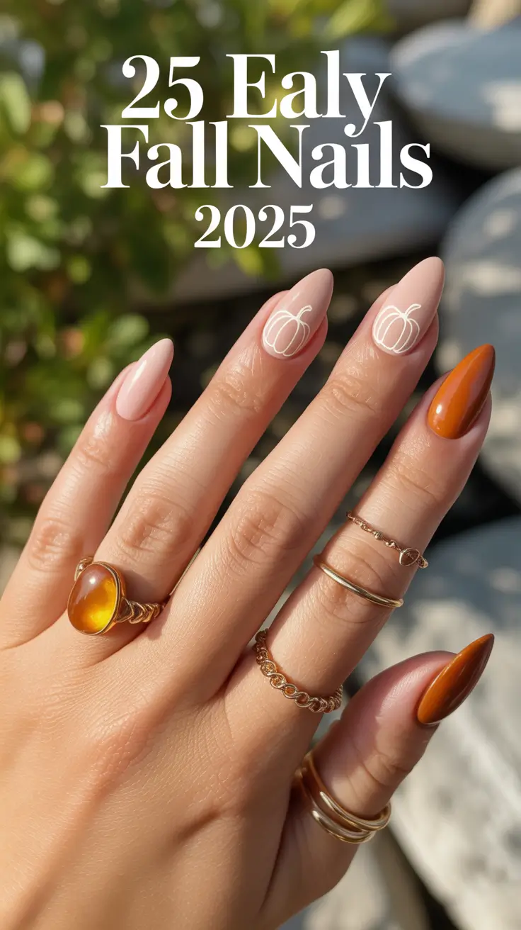 Early Fall Nails Ideas 2025: Cute Gel & French Tip Inspiration