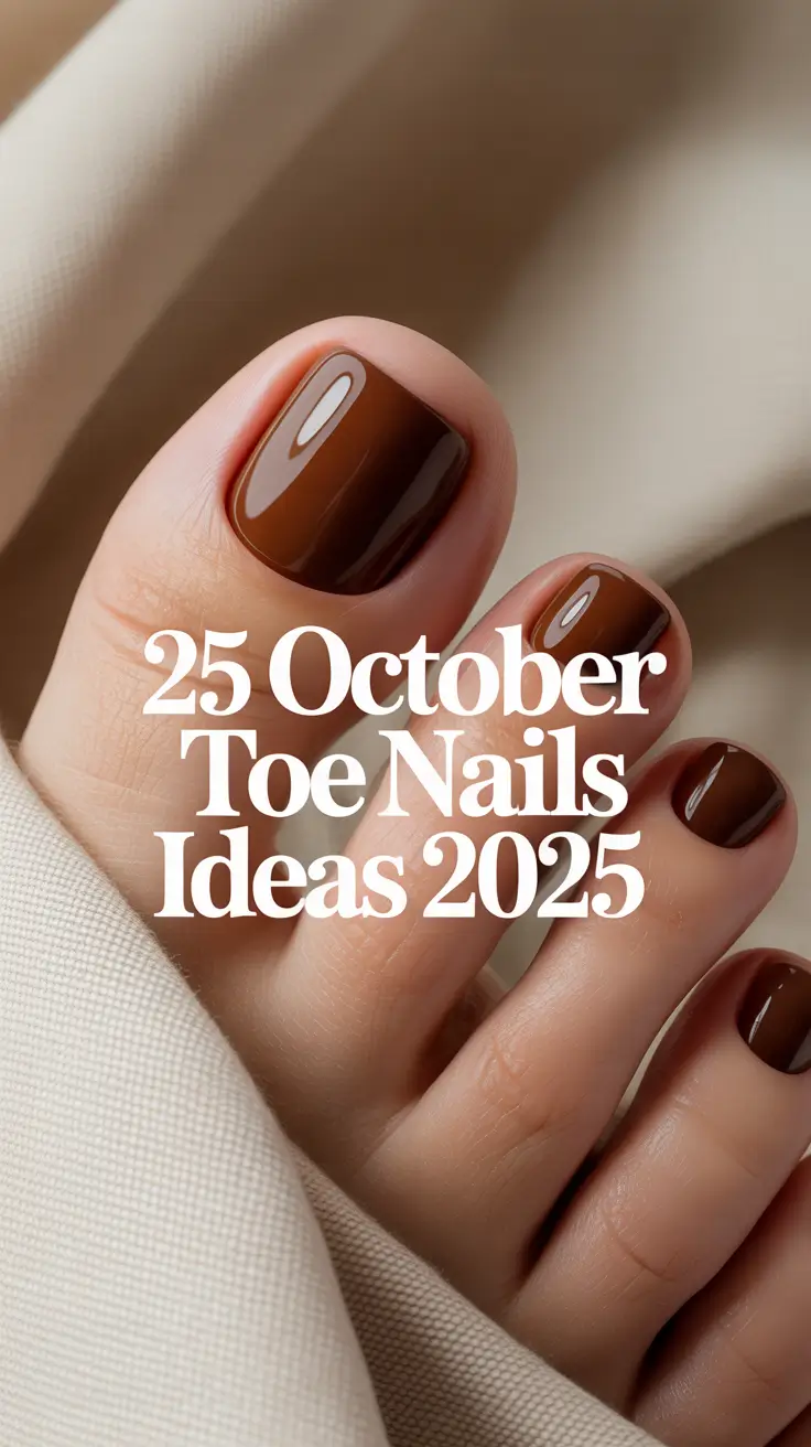 October Toe Nails Ideas 2025: Chic Fall Colors and Stylish Designs