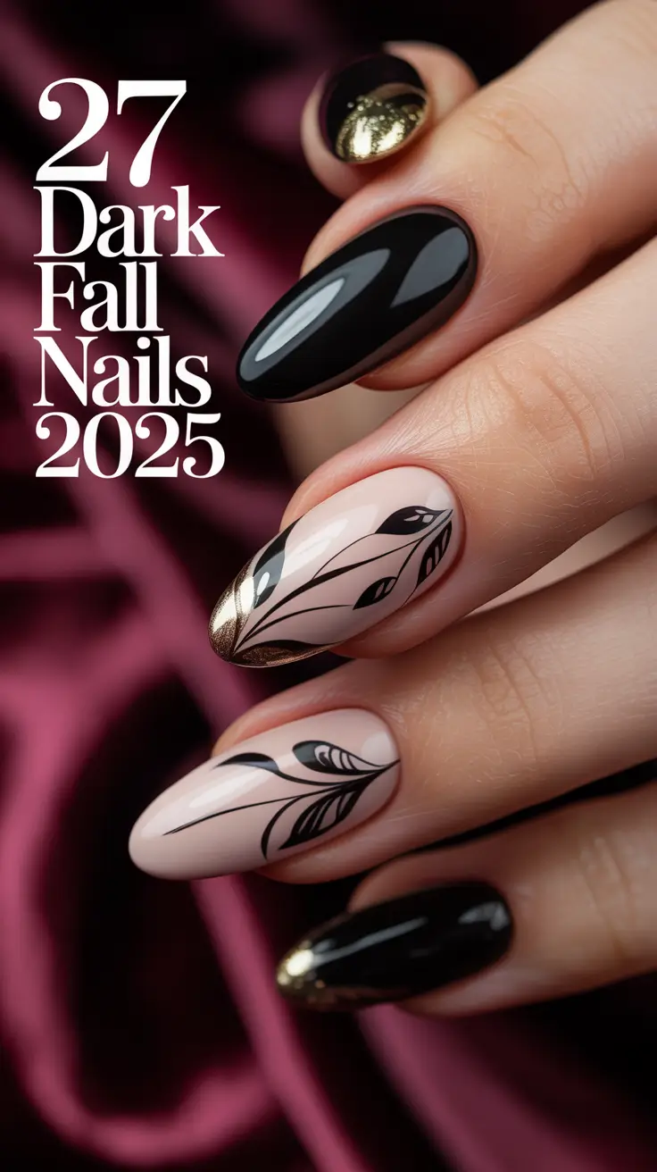Dark Fall Nails 2025: Inspiring Designs, Shapes, and Colors for the New Season
