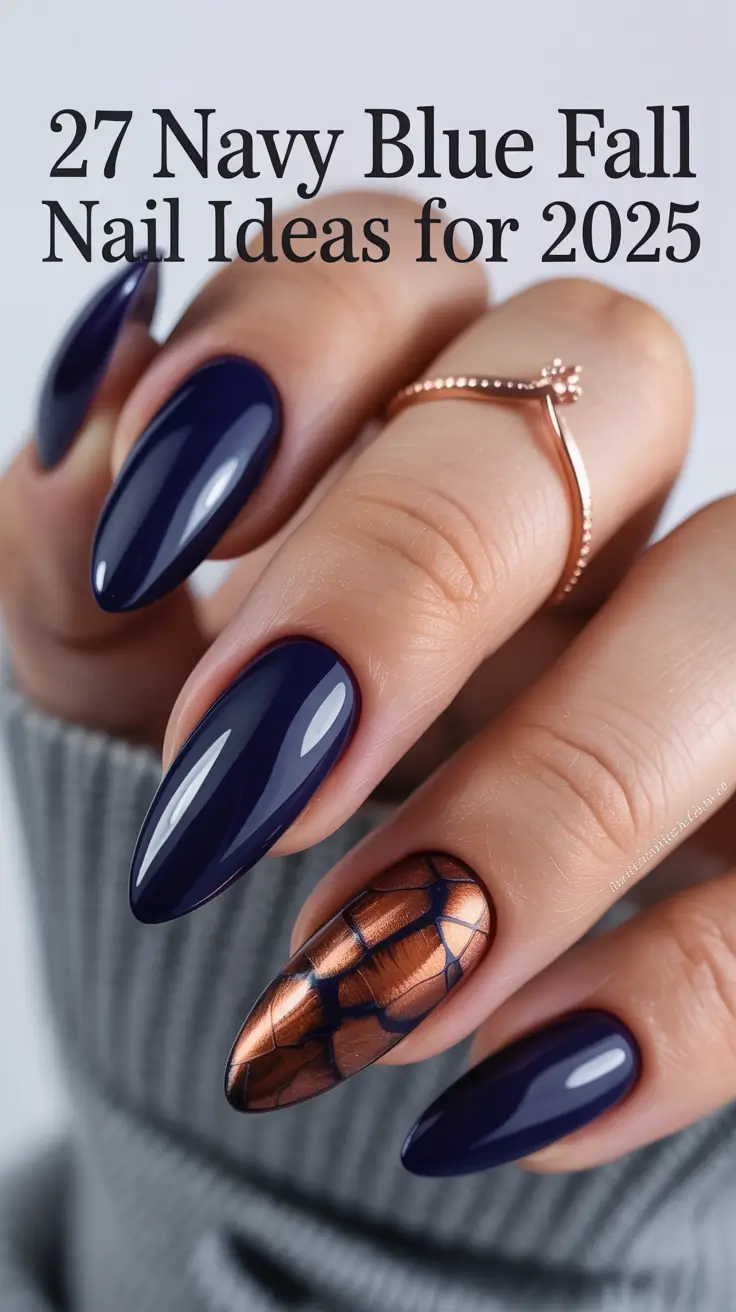 Navy Blue Fall Nail Ideas for 2025 – Elegant & Trendy Designs