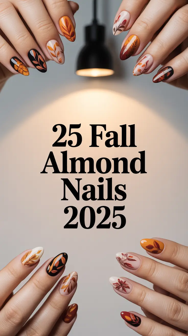 Fall Almond Nails 2025: 20+ Cute and Creative Ideas in Brown, French, and More