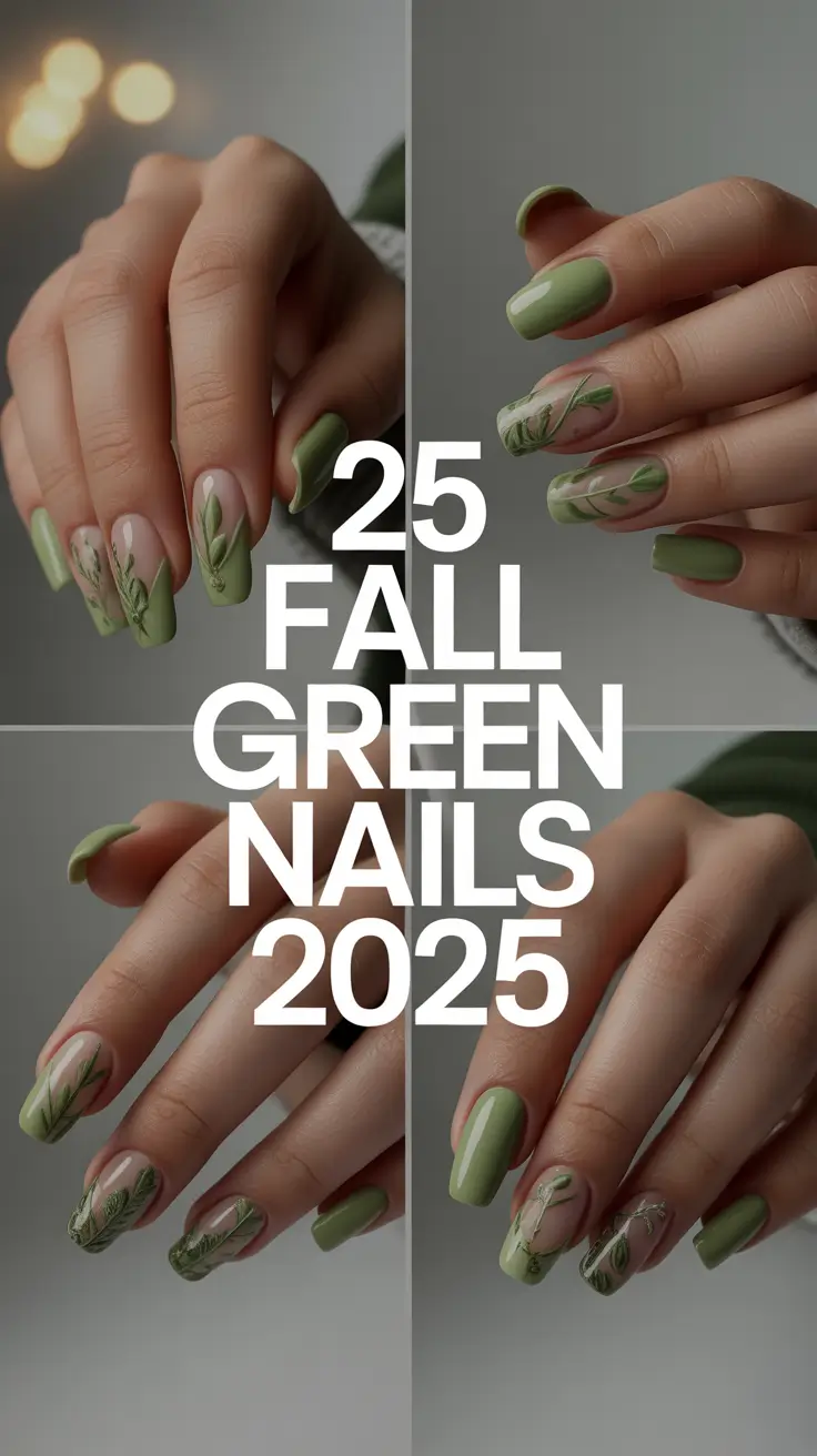 Fall Green Nails 2025: Inspiring Short, Almond & Coffin Designs for Every Mood