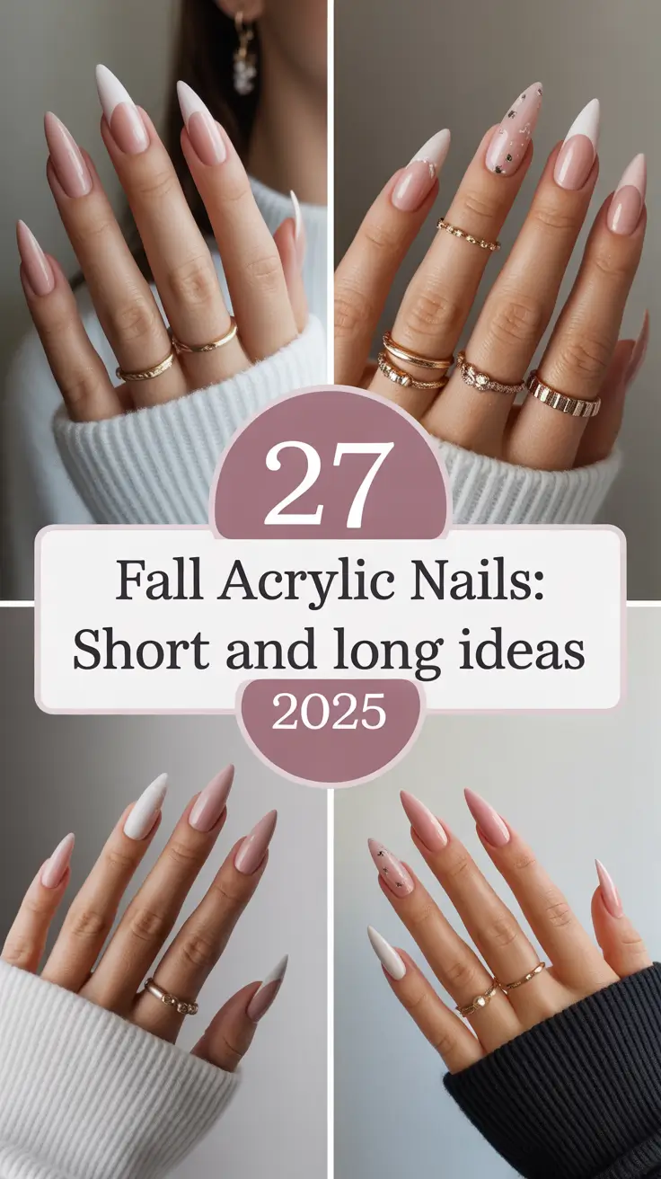 Fall Acrylic Nails: Short and Long Ideas 2025 – Stunning Autumn Color Inspiration