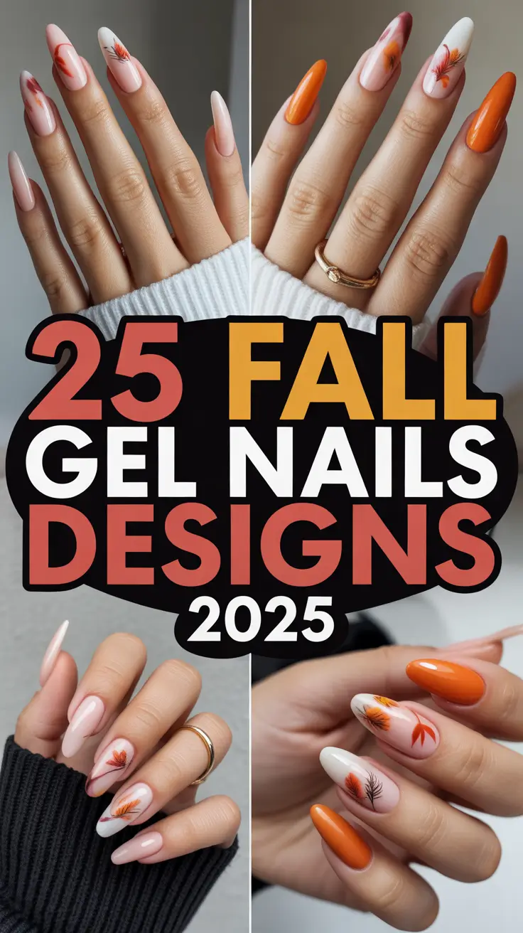 Fall Gel Nails Designs 2025: Trendy Ideas for Autumn Short & Long Nails