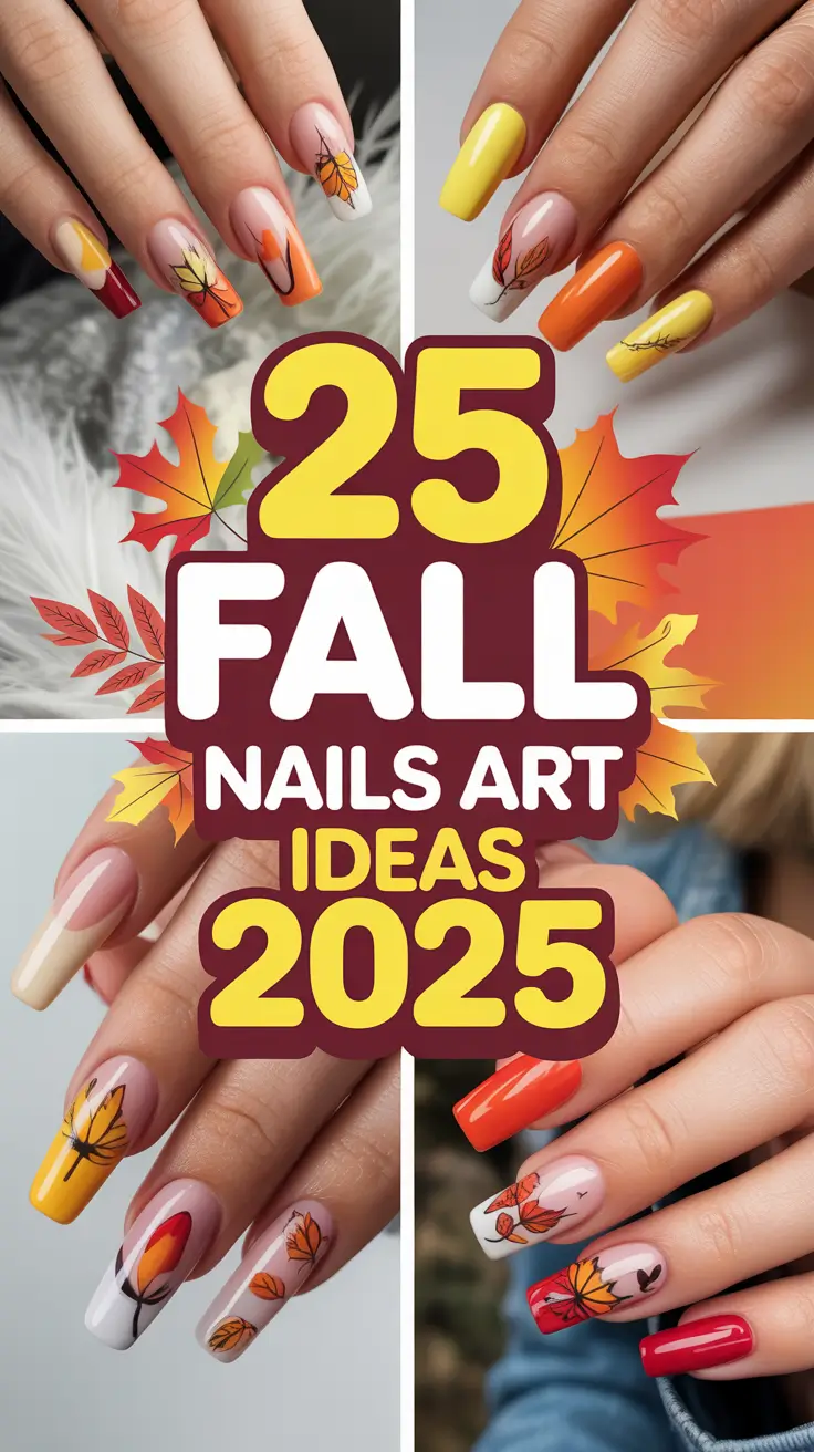 Fall Nails Art Ideas 2025: Inspiring Designs, Colors & Trends