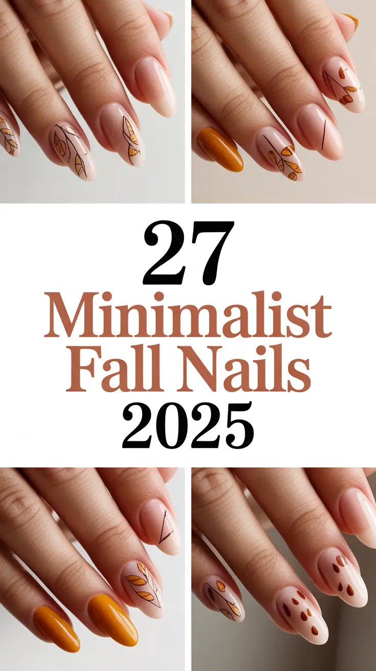 Minimalist Fall Nails 2025: Cute Designs, Colors & Inspo for Short and Almond Shapes