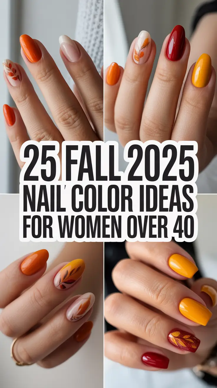 Fall 2025 Nail Color Ideas for Women Over 40: Classy, Simple & Timeless Looks