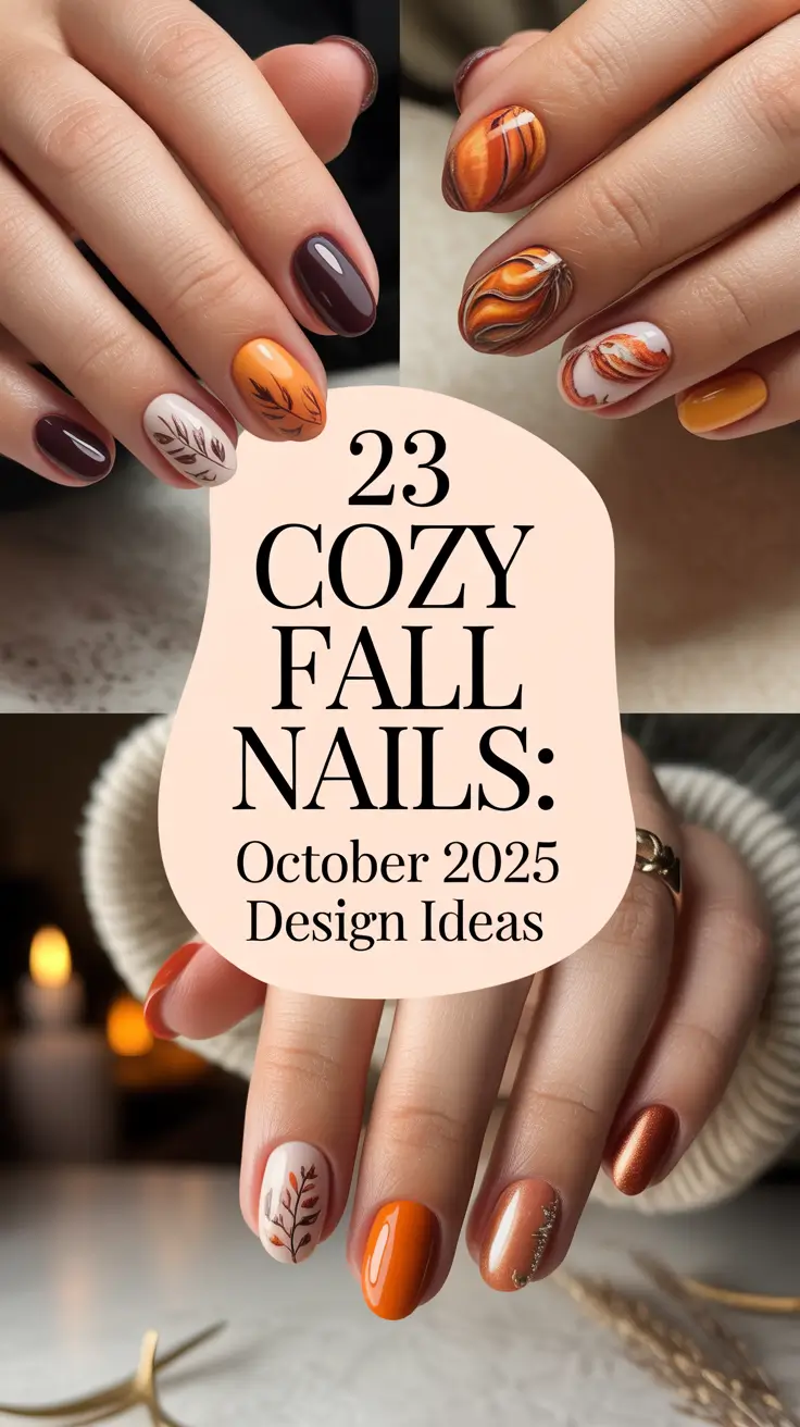 Cozy Fall Nails: October 2025 Design Ideas That Feel Cute and Classy