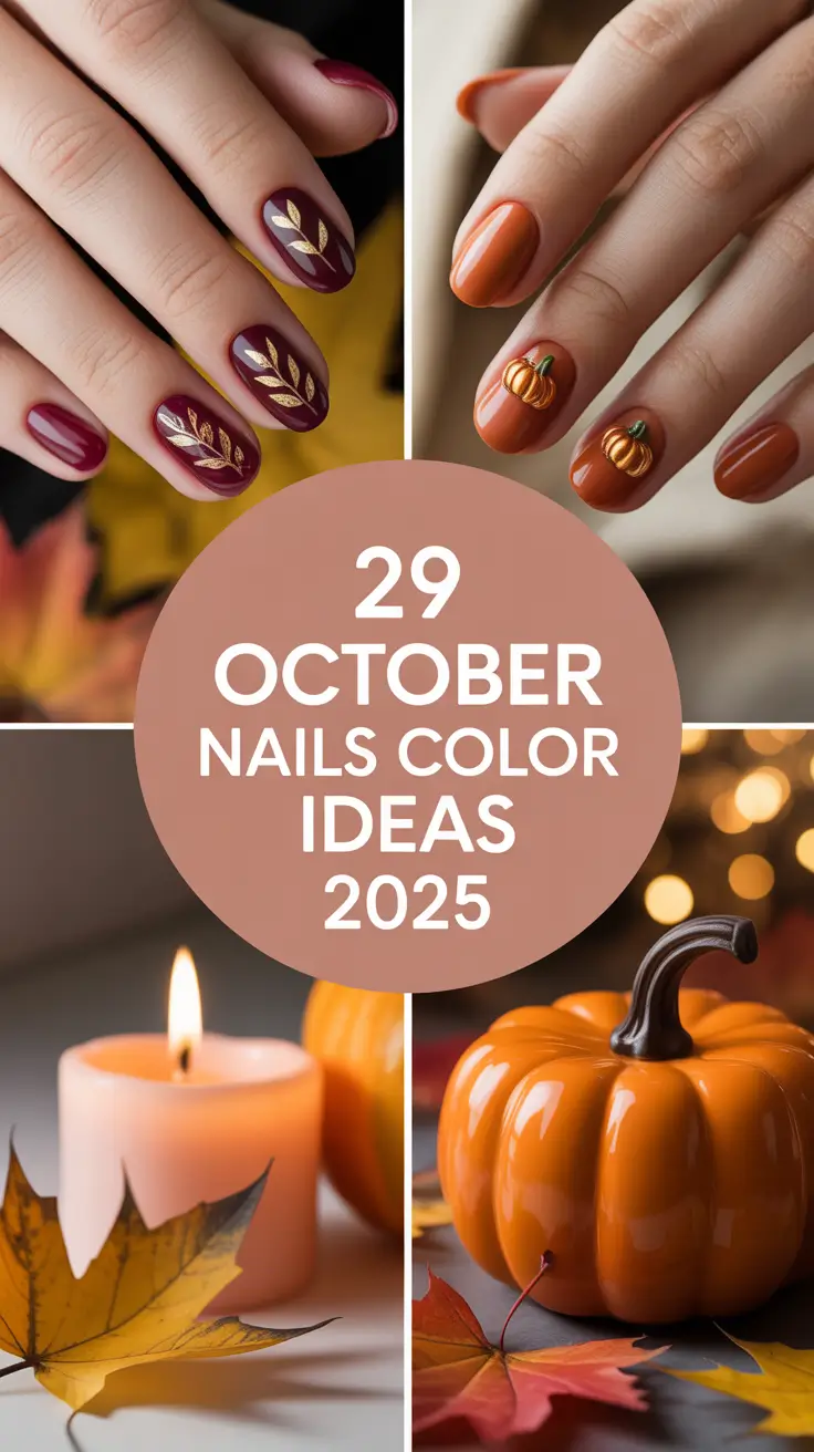 October Nails Color Ideas 2025: Fresh Fall Gel Polish Inspo