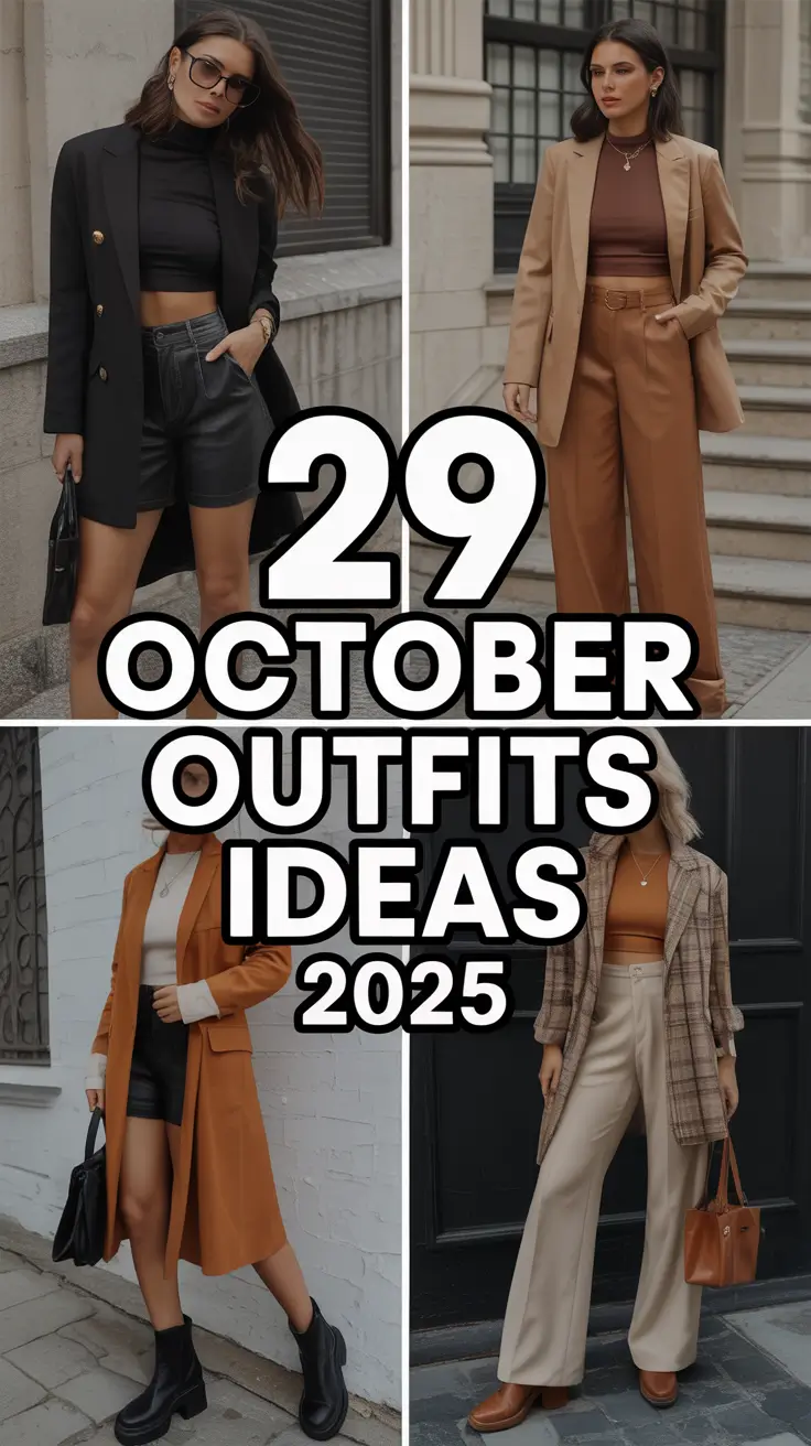 October Outfits Ideas 2025: Chic European & Japan Autumn Styles for Women