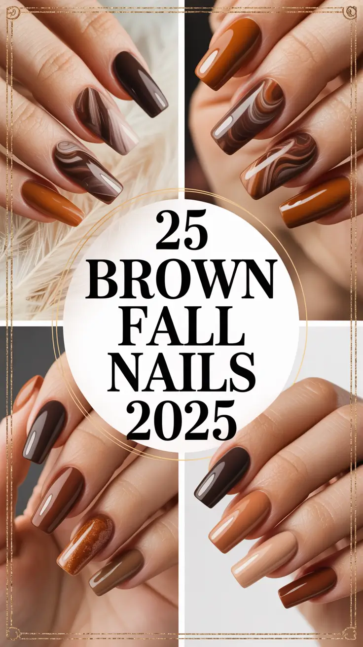 Brown Fall Nails 2025: Inspiring Ideas and Trendy Designs for Autumn