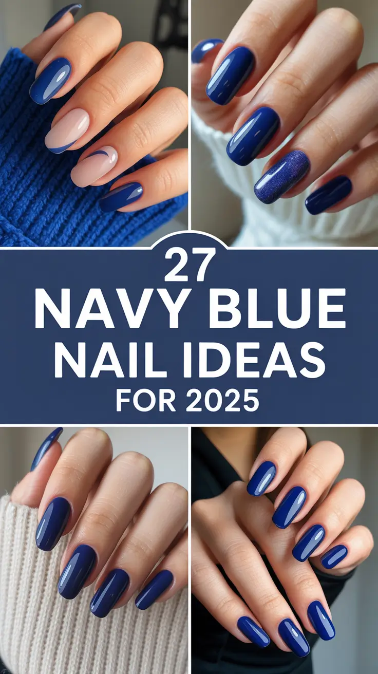 Navy Blue Fall Nail Ideas for 2025 – Elegant & Trendy Designs