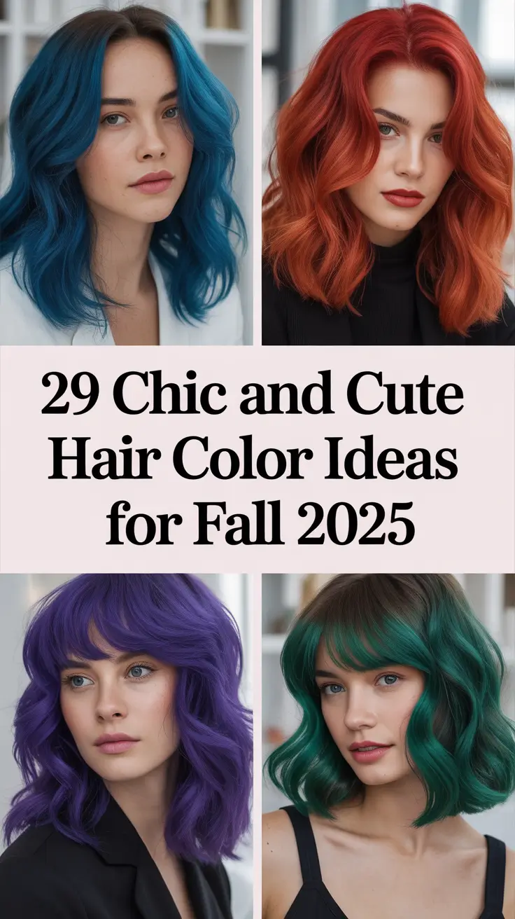 Chic and Cute Hair Color Ideas for Fall 2025 You’ll Want to Try Immediately