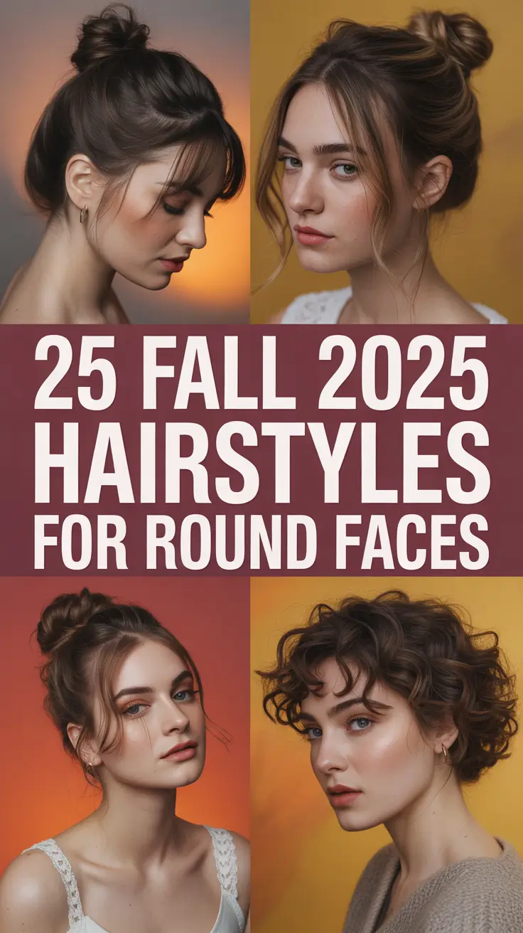 Fall 2025 Hairstyles for Round Faces That Flatter, Sculpt, and Shine All Season