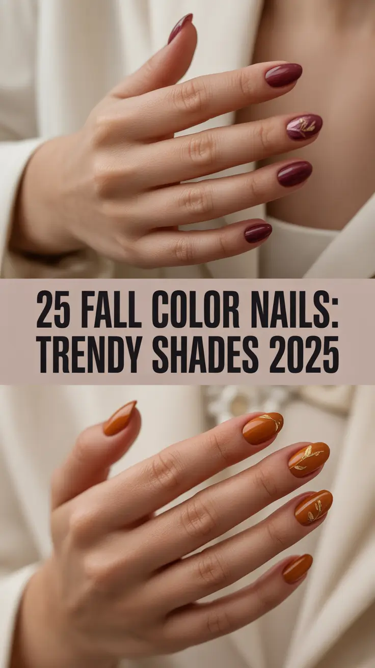 Fall Color Nails: Trendy Shades 2025 & Fresh Autumn Design Ideas