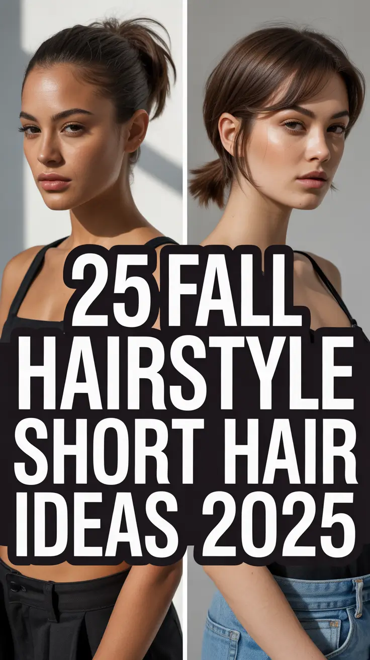 Fall Hairstyle Short Hair Ideas 2025: Cute & Easy Looks to Try This Season
