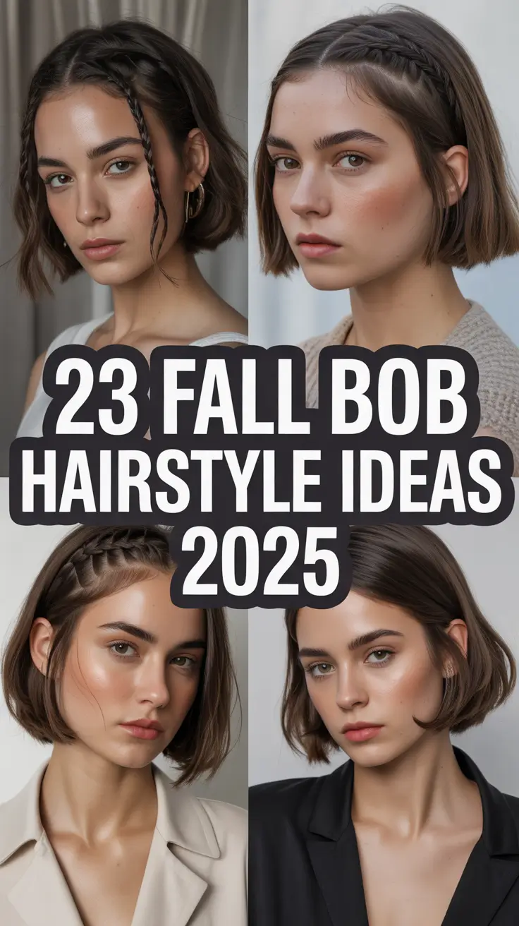 Fall Bob Hairstyle Ideas 2025: Chic Cut and Color Trends to Try
