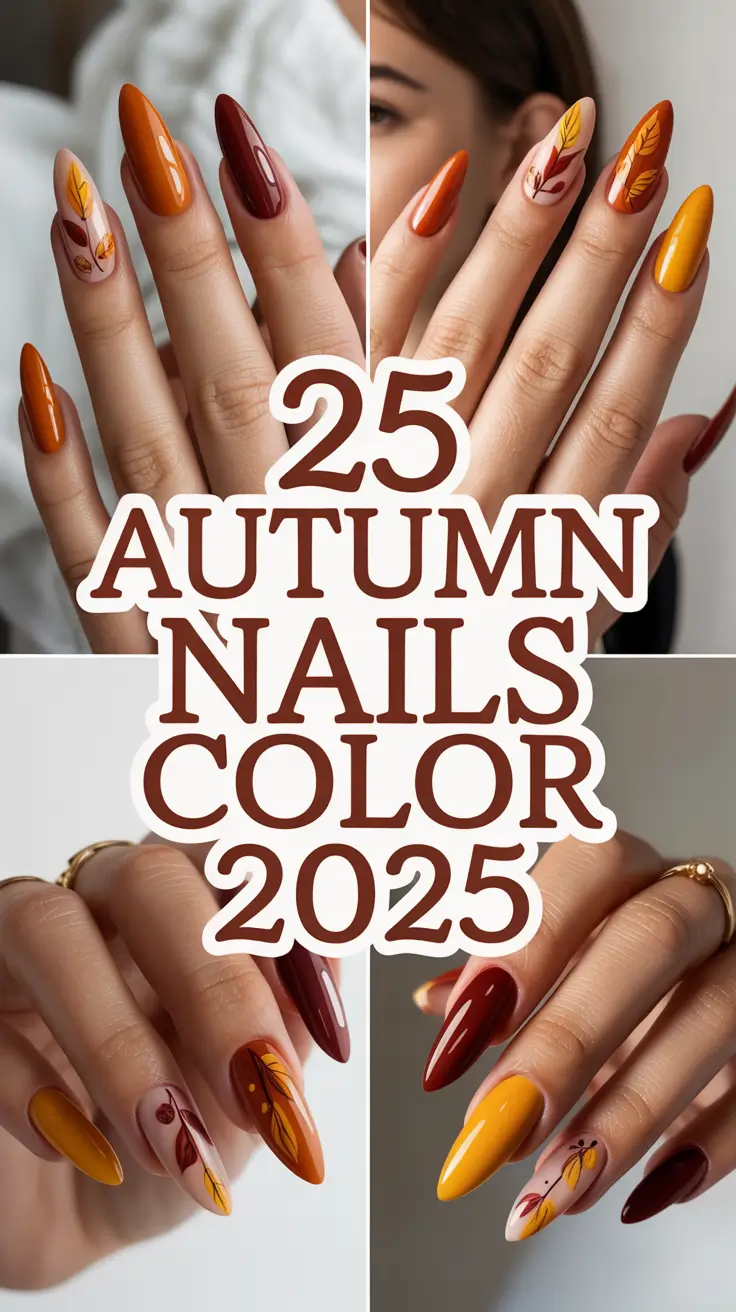 Autumn Nails Color 2025: Trendy Fall Shades, Designs & Inspo