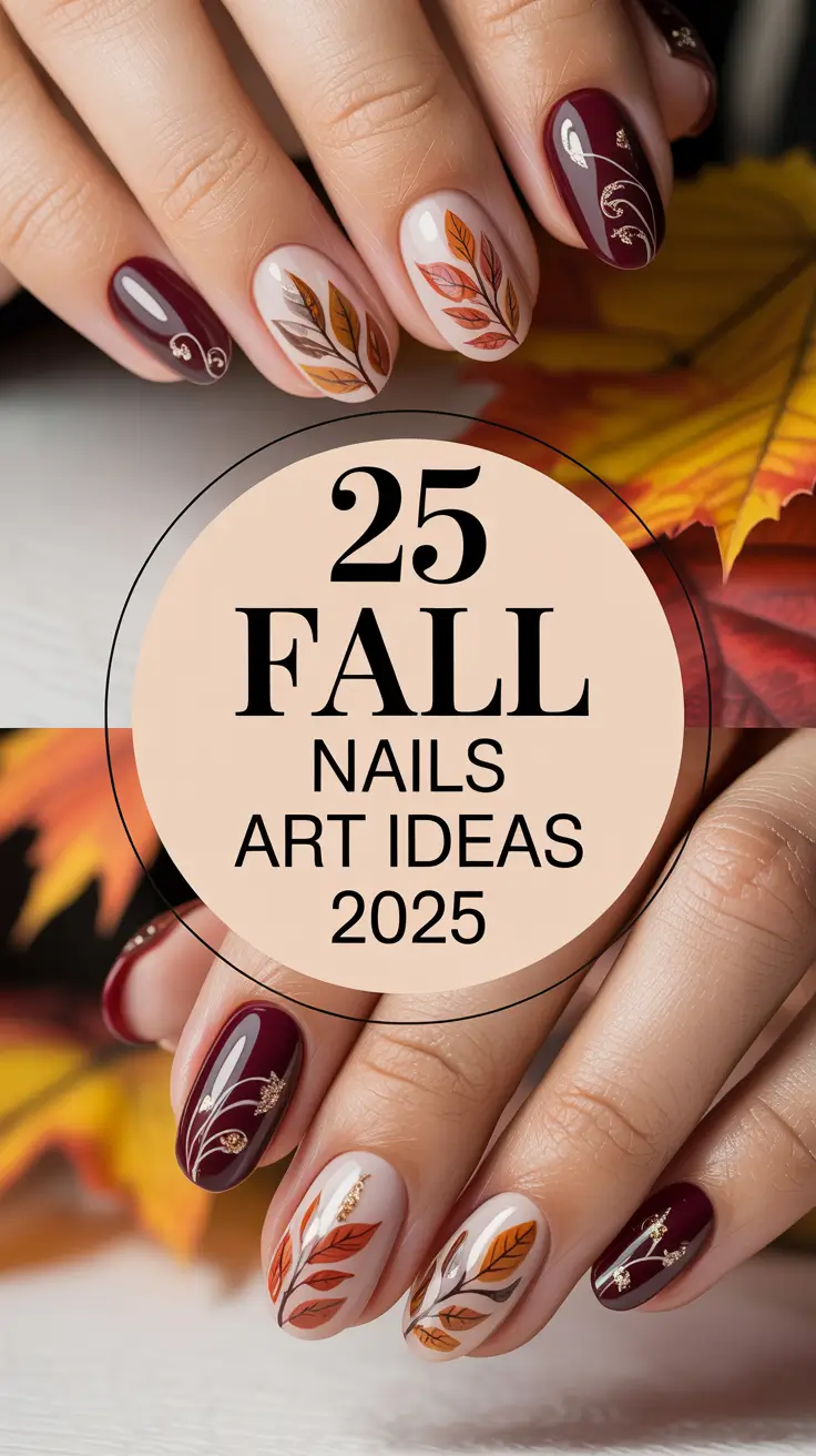 Fall Nails Art Ideas 2025: Inspiring Designs, Colors & Trends