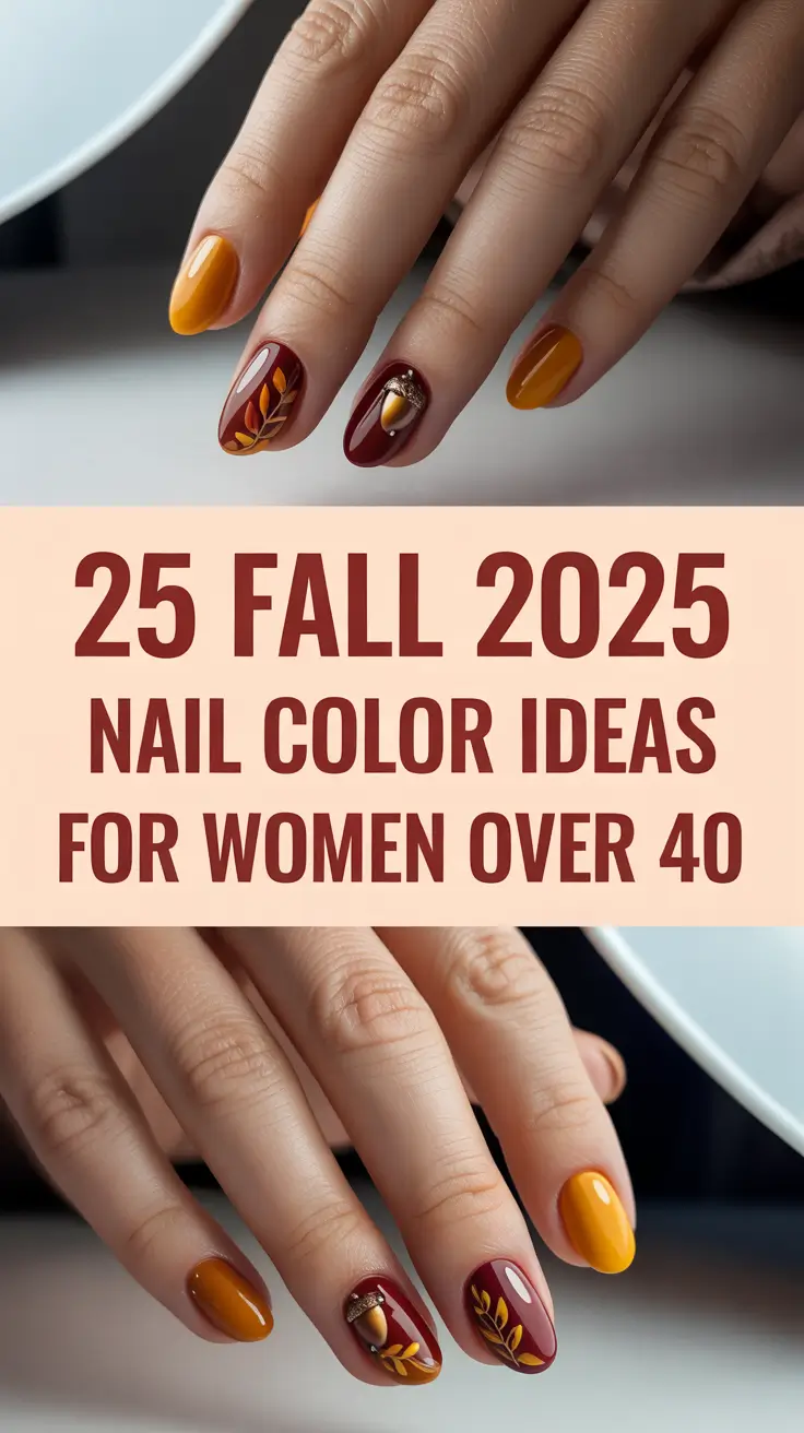 Fall 2025 Nail Color Ideas for Women Over 40: Classy, Simple & Timeless Looks