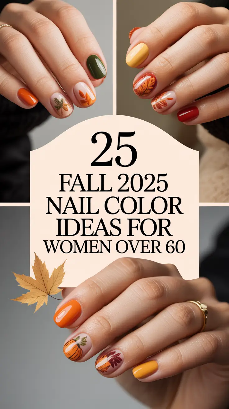 Fall 2025 Nail Color Ideas for Women Over 60: Classy, Simple & Seasonal Trends