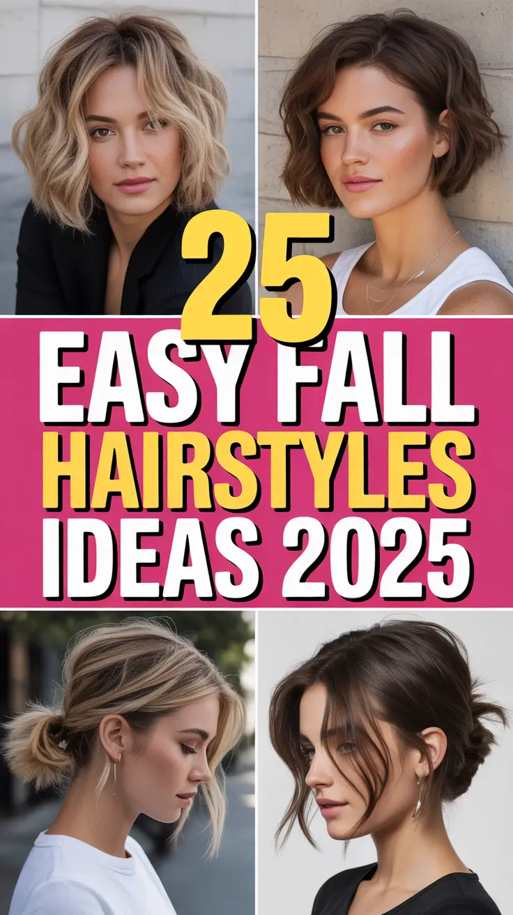 Easy Fall Hairstyles Ideas 2025: Cute Looks for Medium & Long Hair