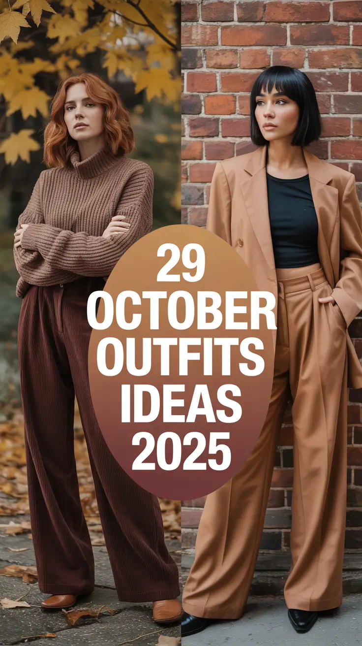 October Outfits Ideas 2025: Chic European & Japan Autumn Styles for Women