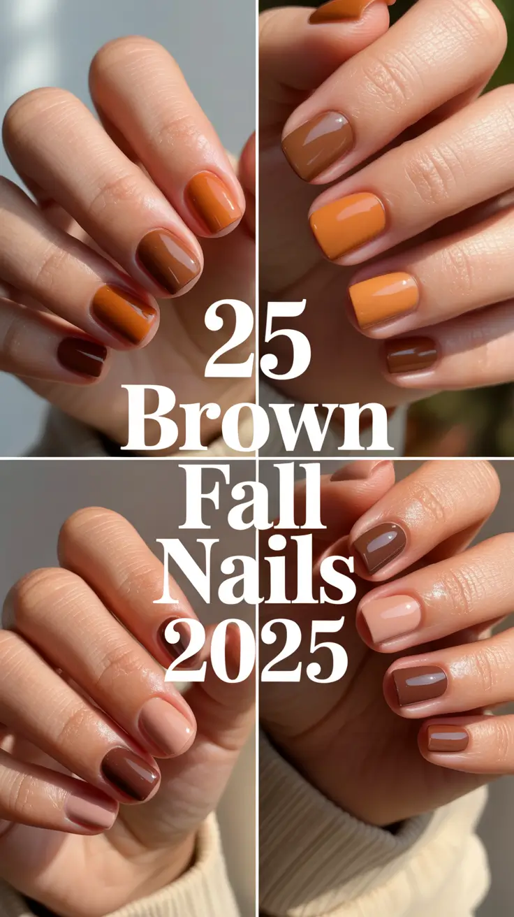 Brown Fall Nails 2025: Inspiring Ideas and Trendy Designs for Autumn