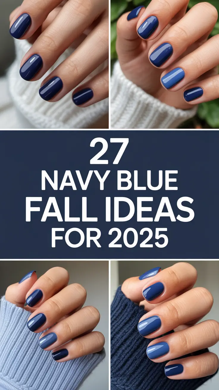 Navy Blue Fall Nail Ideas for 2025 – Elegant & Trendy Designs