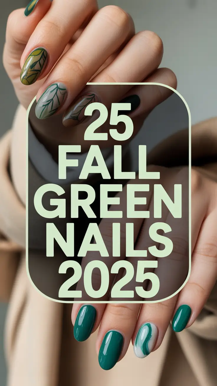 Fall Green Nails 2025: Inspiring Short, Almond & Coffin Designs for Every Mood
