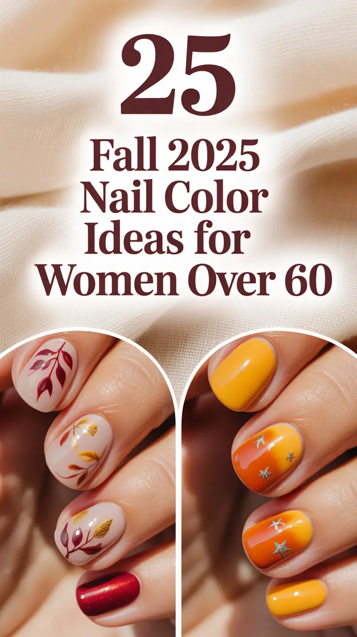 Fall 2025 Nail Color Ideas for Women Over 60: Classy, Simple & Seasonal Trends