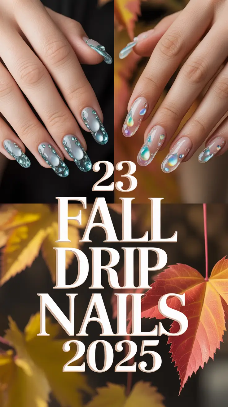 Fall Drip Nails 2025: Stunning Metallic, Chrome, and Art-Inspired Manicures