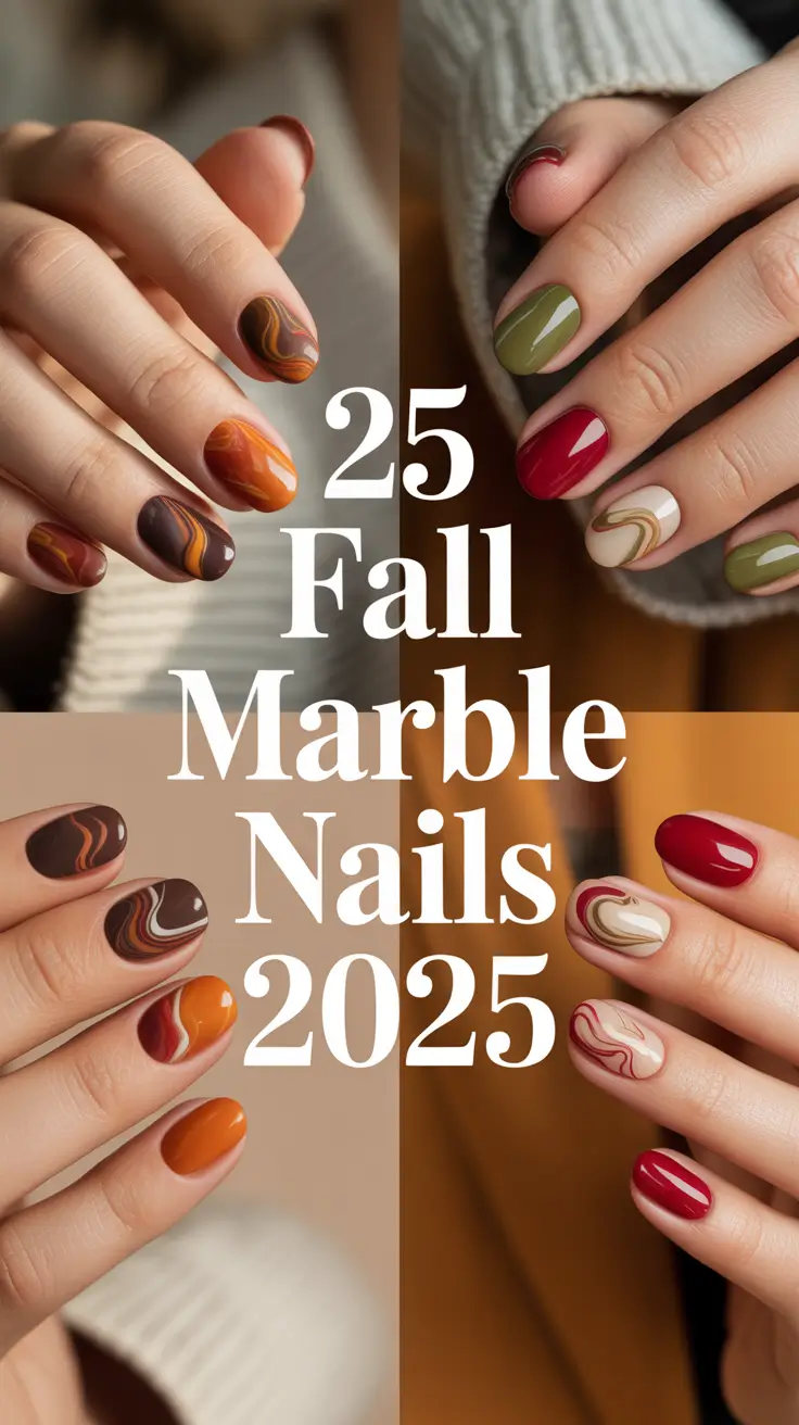 Fall Marble Nails 2025: Stunning Designs, Colors, and Inspo for Every Style