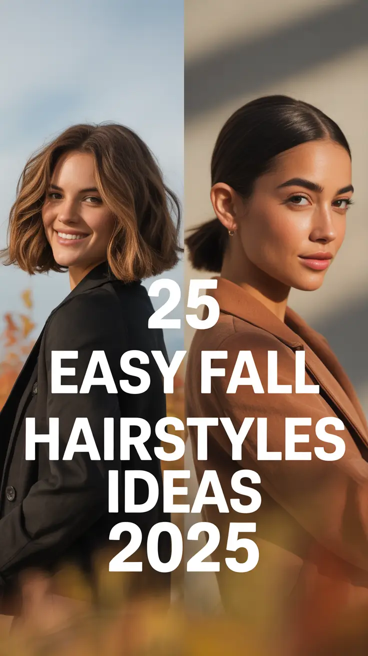 Easy Fall Hairstyles Ideas 2025: Cute Looks for Medium & Long Hair