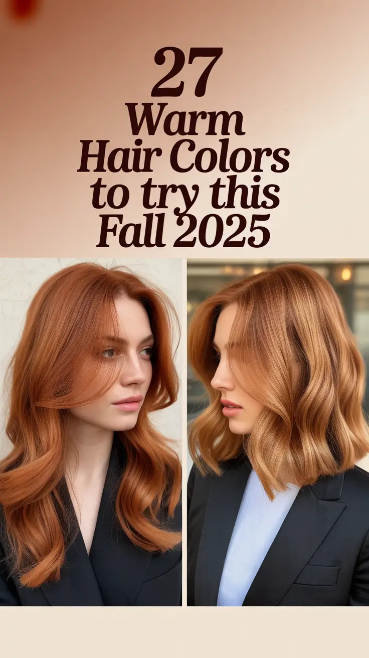 Warm Hair Colors to Try This Fall 2025: Stunning Ideas for Every Style