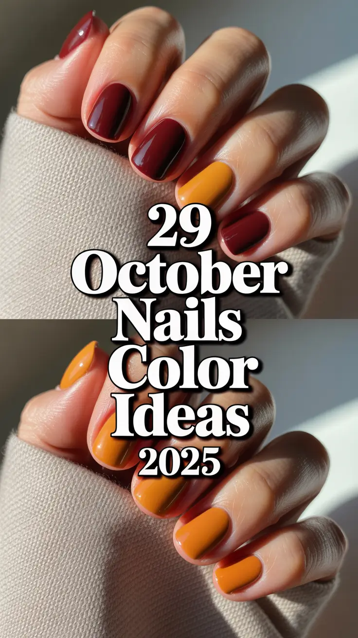 October Nails Color Ideas 2025: Fresh Fall Gel Polish Inspo