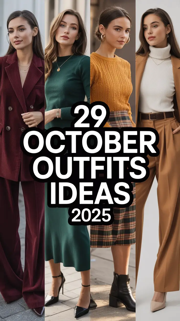 October Outfits Ideas 2025: Chic European & Japan Autumn Styles for Women