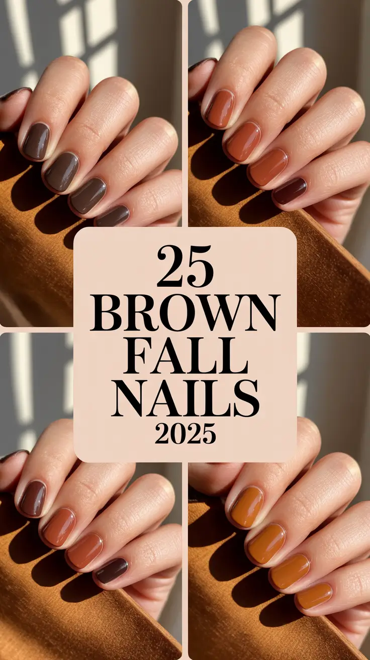 Brown Fall Nails 2025: Inspiring Ideas and Trendy Designs for Autumn