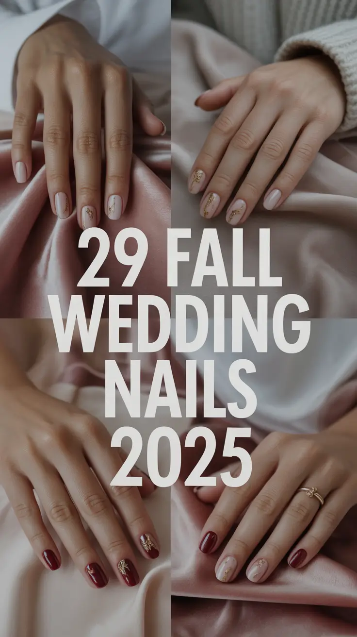 Fall Wedding Nails 2025: Elegant Ideas for Brides, Bridesmaids & Guests