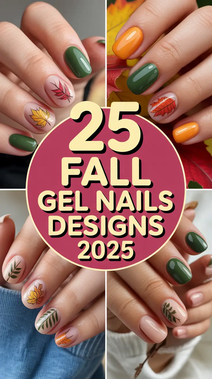 Fall Gel Nails Designs 2025: Trendy Ideas for Autumn Short & Long Nails