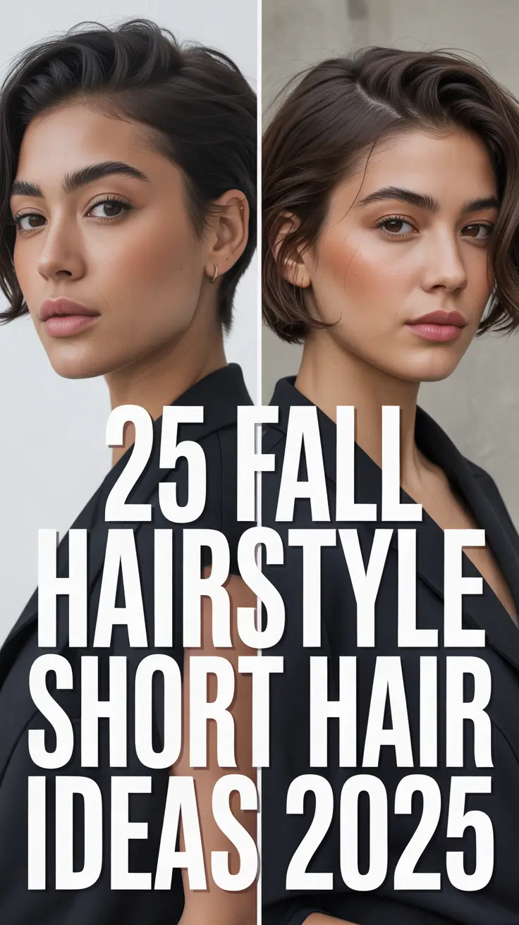 Fall Hairstyle Short Hair Ideas 2025: Cute & Easy Looks to Try This Season