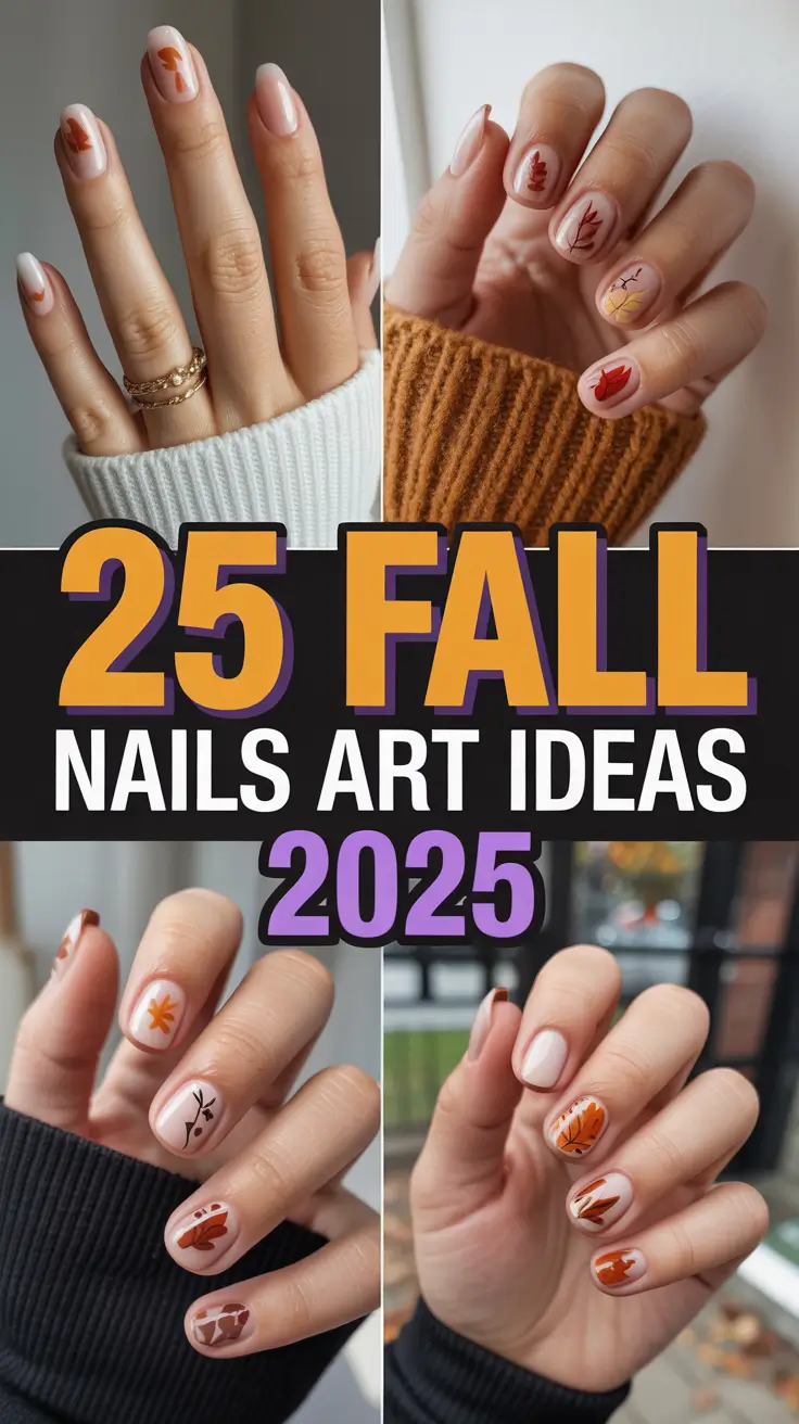 Fall Nails Art Ideas 2025: Inspiring Designs, Colors & Trends