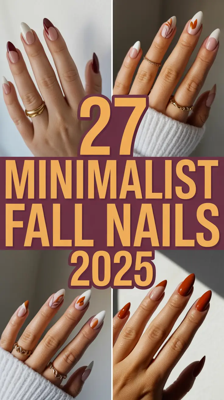 Minimalist Fall Nails 2025: Cute Designs, Colors & Inspo for Short and Almond Shapes