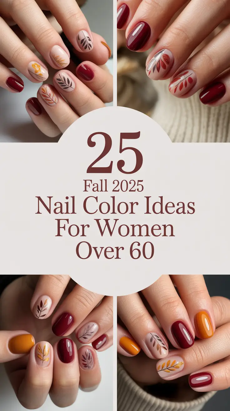 Fall 2025 Nail Color Ideas for Women Over 60: Classy, Simple & Seasonal Trends