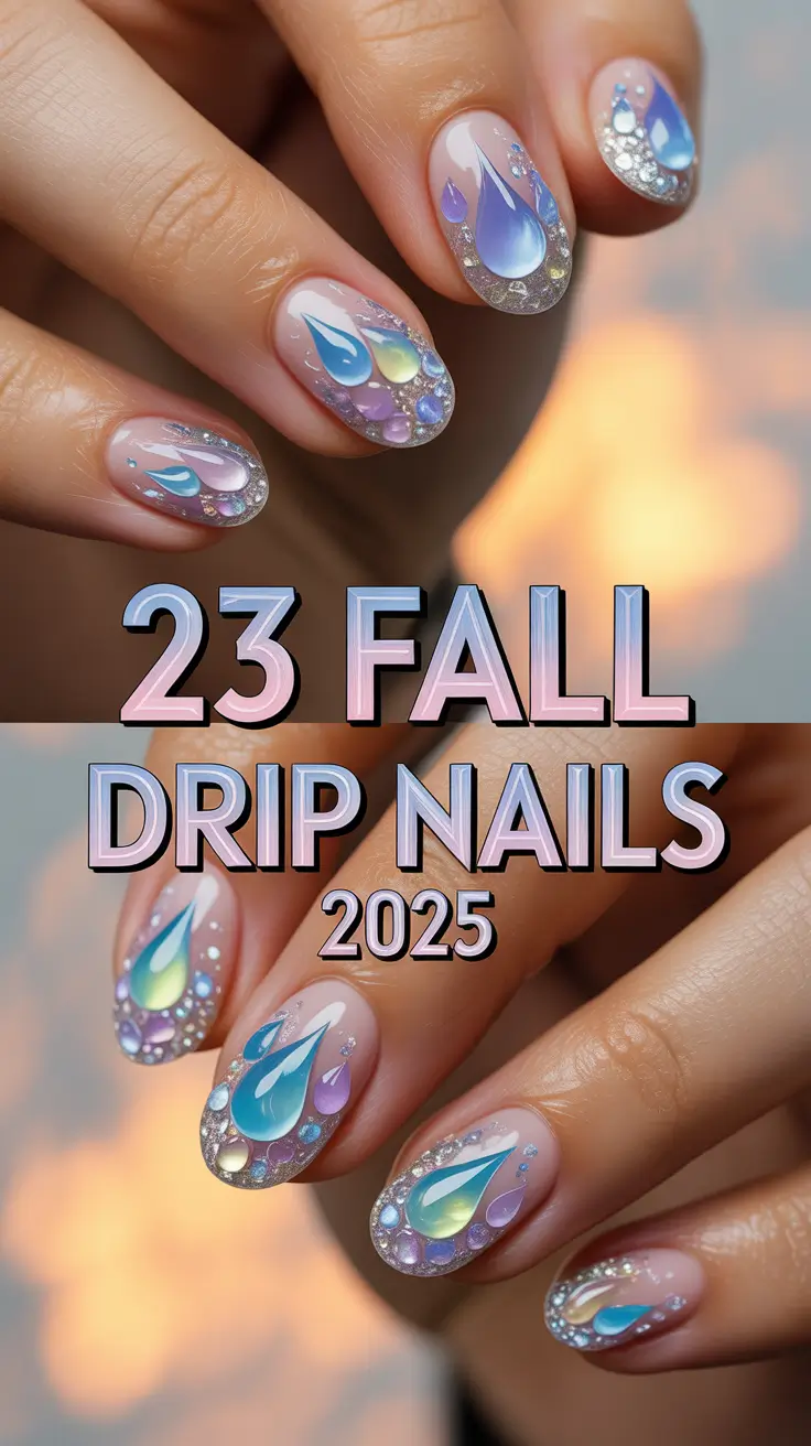 Fall Drip Nails 2025: Stunning Metallic, Chrome, and Art-Inspired Manicures