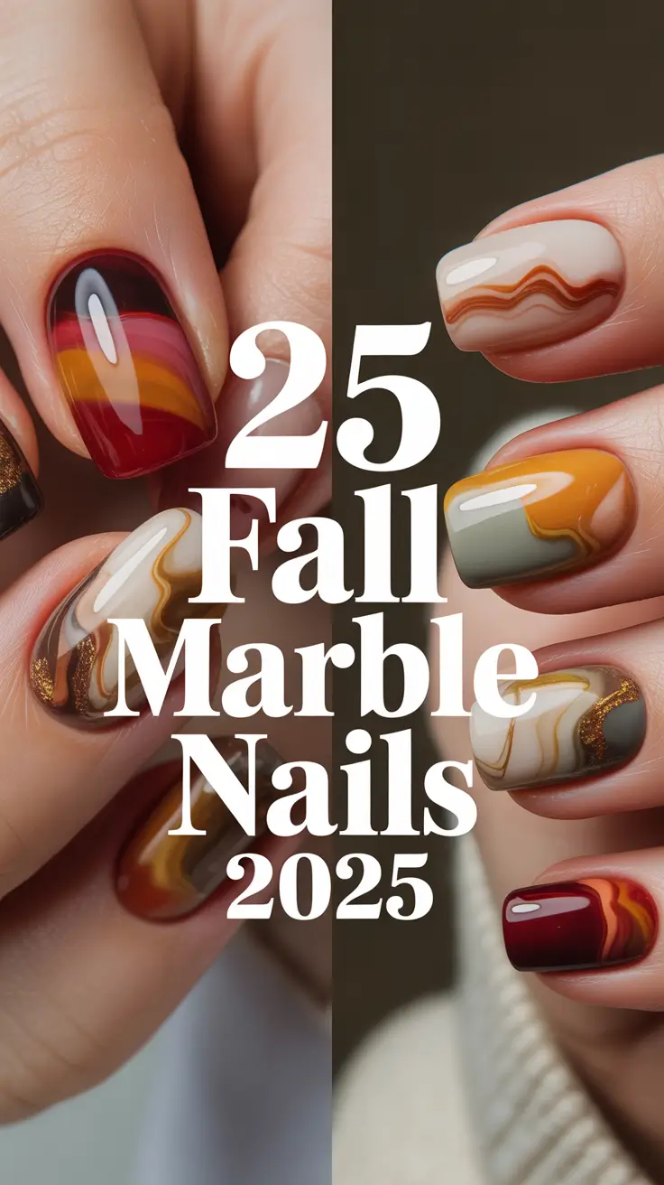 Fall Marble Nails 2025: Stunning Designs, Colors, and Inspo for Every Style