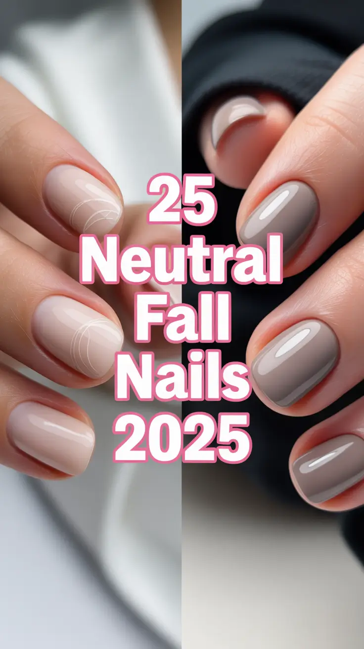 Neutral Fall Nails 2025: Inspiring Designs with Almond, Matte, Chrome & More