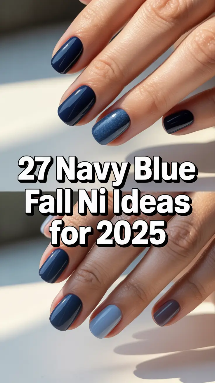 Navy Blue Fall Nail Ideas for 2025 – Elegant & Trendy Designs