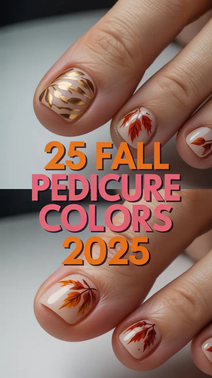 Fall Pedicure Colors 2025: Trendy Toenail Shades & Designs to Try This Autumn