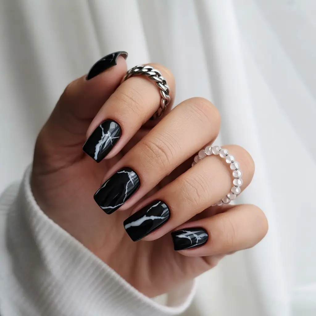 Black Fall Nails 2025: Chic Ideas and Inspo for Almond, Short, and Acrylic Designs